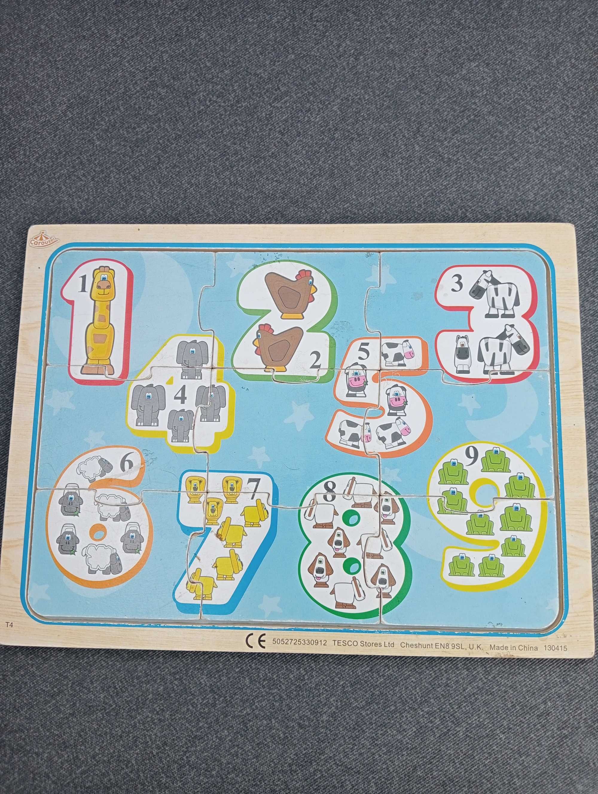 Puzzle, układanki drewniane