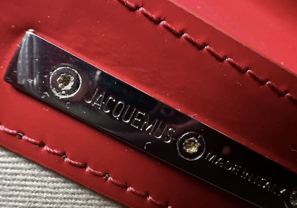 Jacquemus Le Grand Bambino сумка красная Оригинал