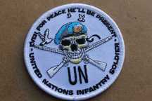 Bordado UN Skull Patch / United Nations Military Patches
