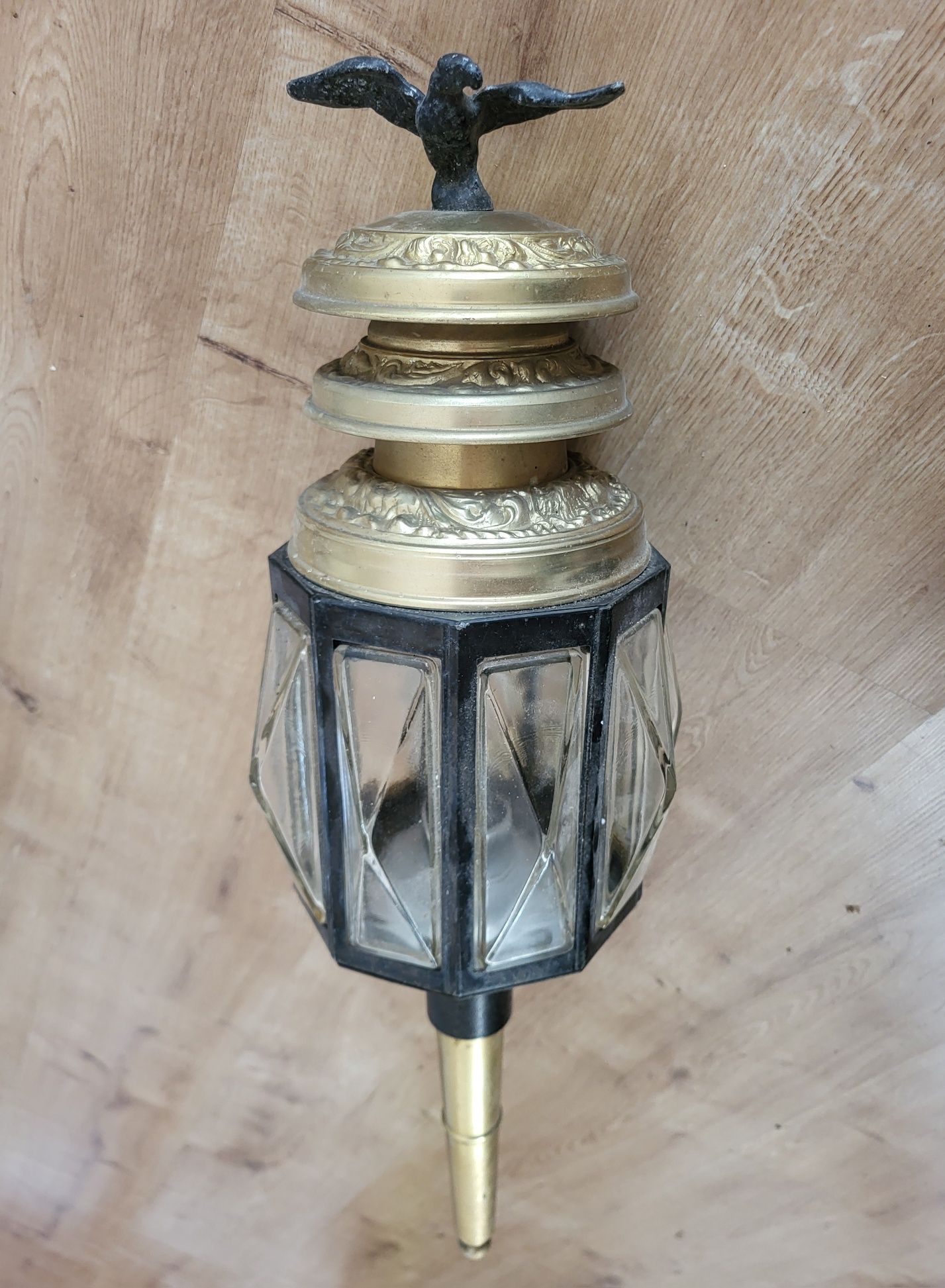Lampa powozowa art deco antyk XIX