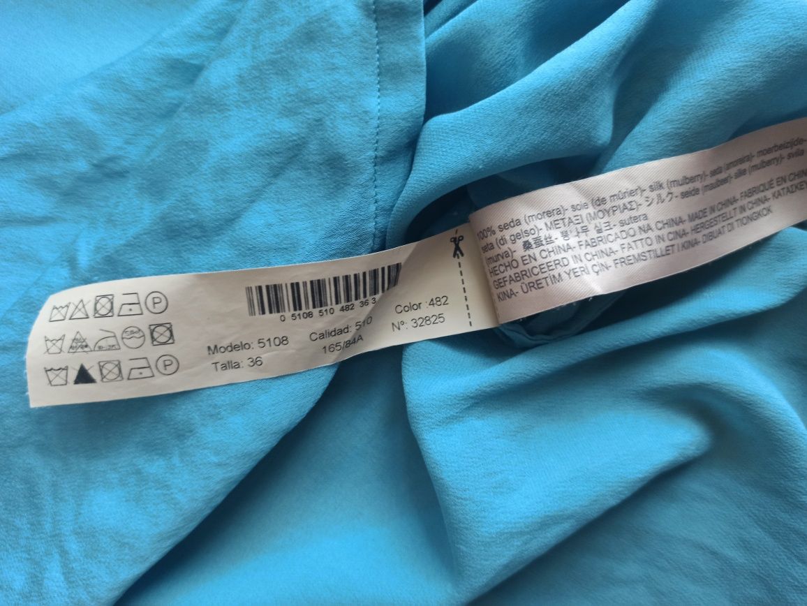 Jedwabna bluzka massimo dutti