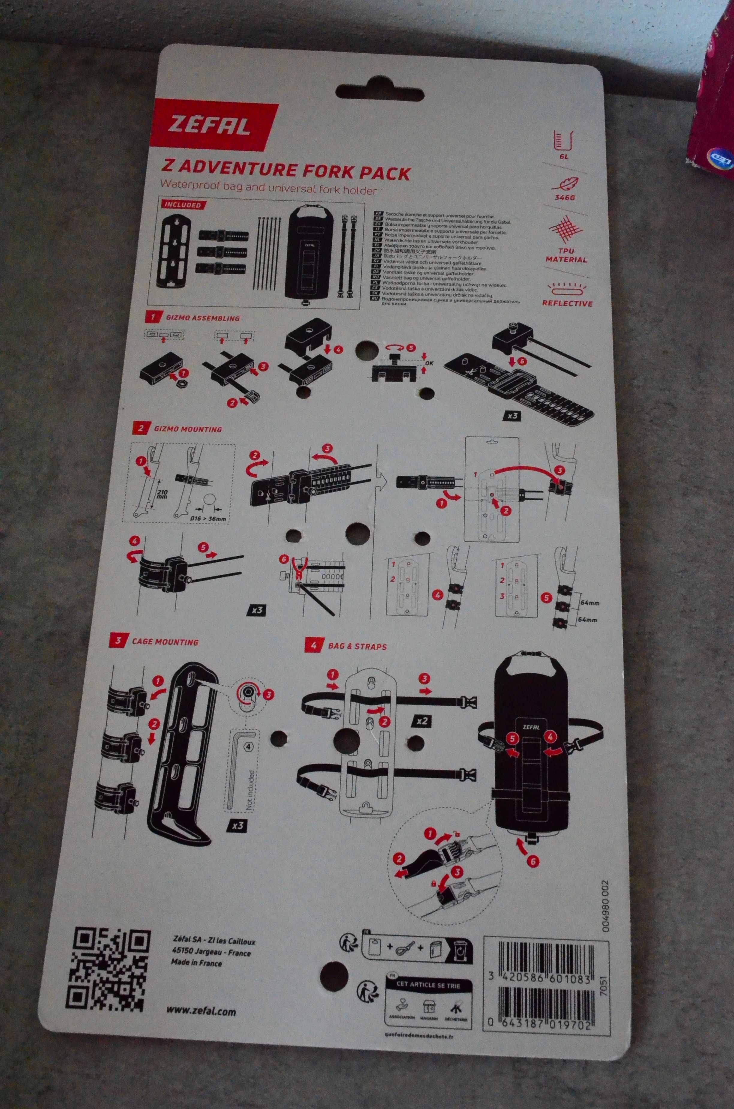 Torba na widelec Zefal FORK PACK/Holder Zadventure