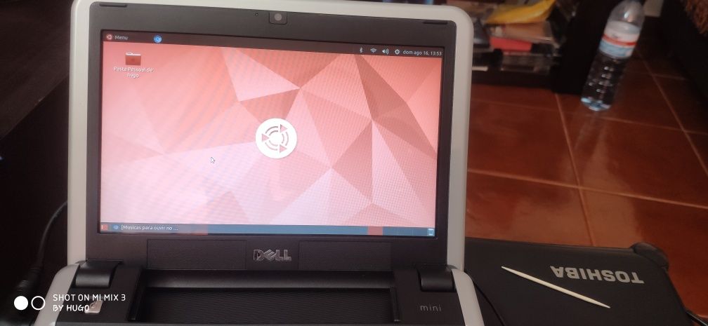 Computador Dell Inspiron Mini 9 com Linux  totalmente funcional