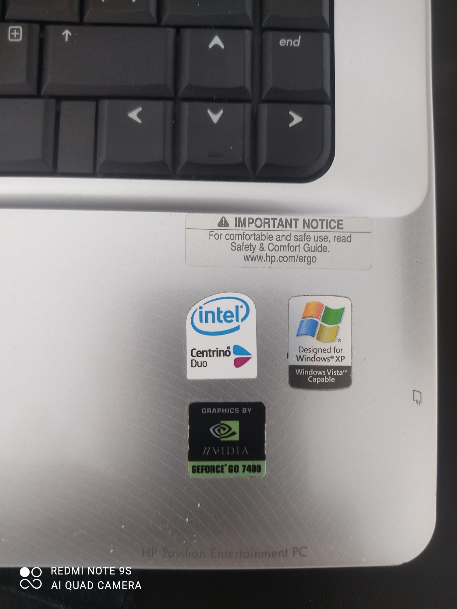 Hp pavilion DV 60000  32 bity dysk 120gb