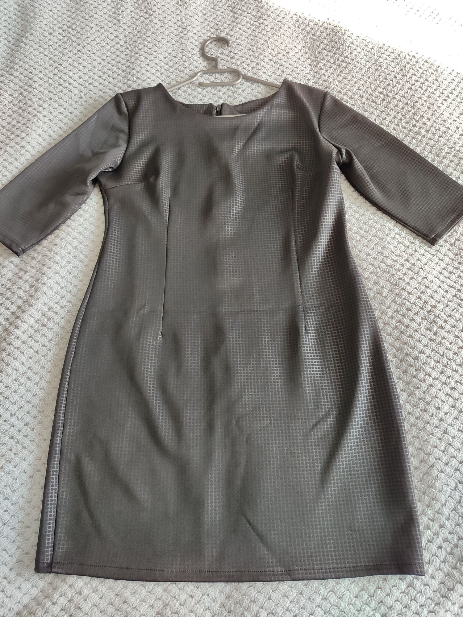 Czarna elegancka sukienka tunika pogrzeb mała czarna rozmiar 36/38