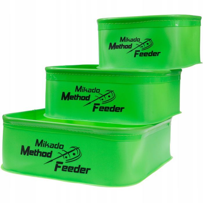 Kuwety pojemniki pudełka EVA Mikado Method Feeder 3 sztuki