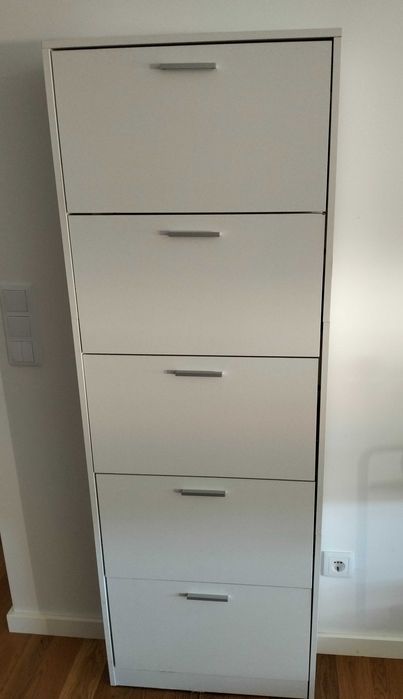 Sapateira Branca com 5 Compartimentos