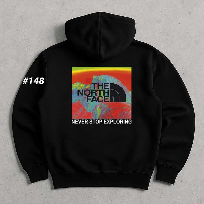 Черная кофта ТНФ — Cotton 100% — Худи The North Face PinkBox Чорне