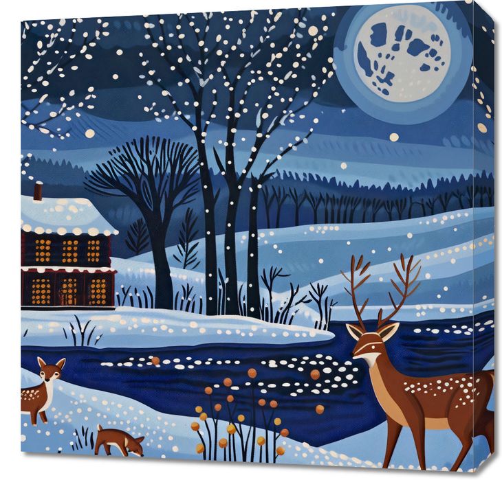 Obraz 60x60cm Przyszła Zima