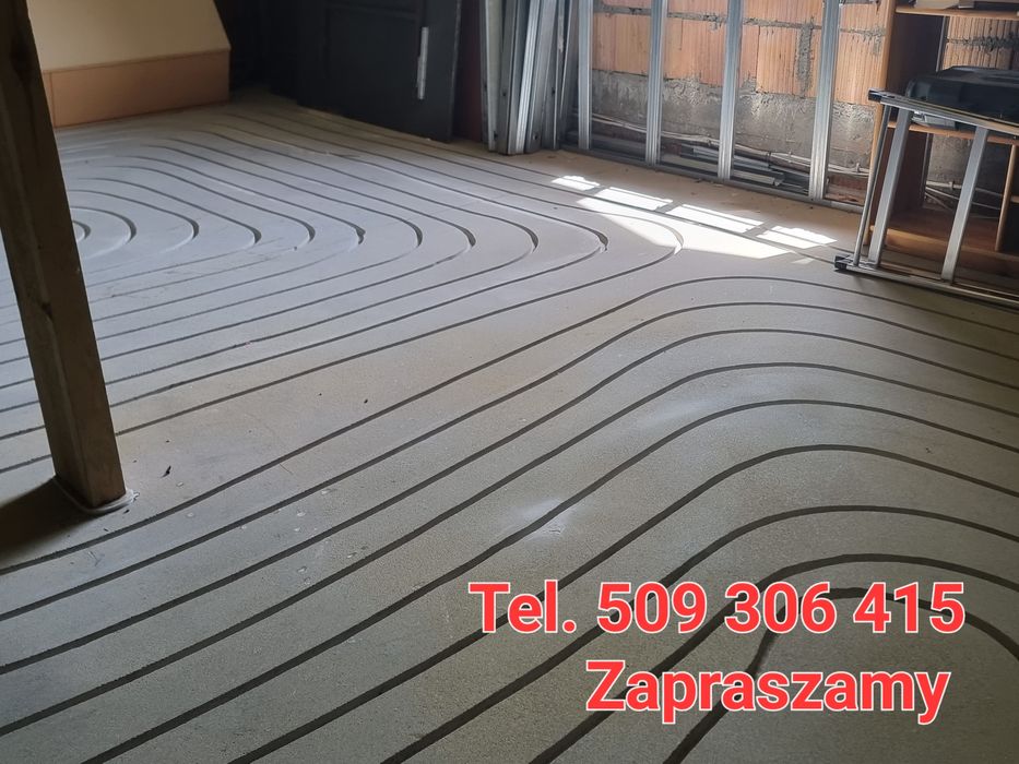 Frezowanie pod Ogrzewanie Podłogowe bez Pyłowo