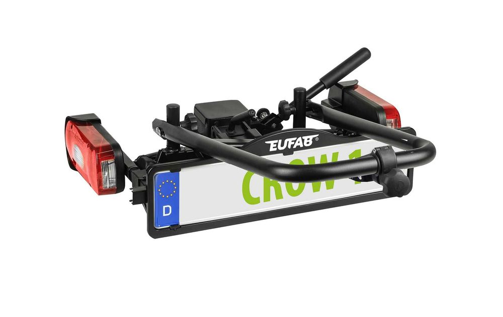 Składany bagażnik platforma na 1 rower EUFAB CROW 1 na hak uchył