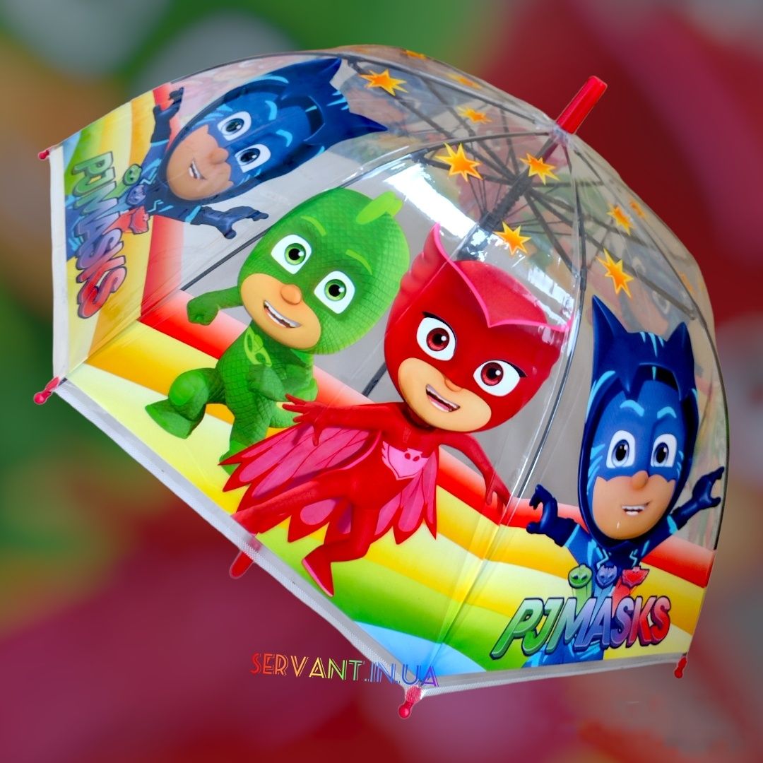 Парасолька дитяча Герої в Масках.Парасоля PJMasks Амайя Кэтбой Гэкко/П