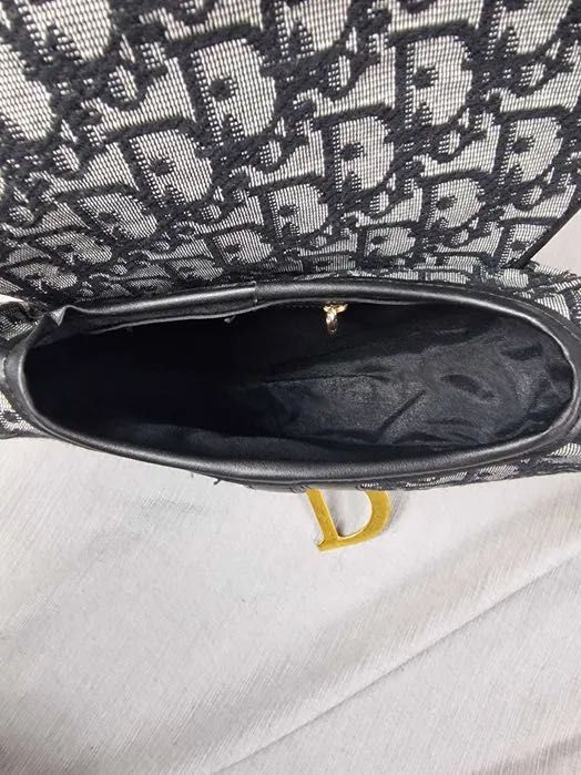 Torebka damska siodło Christian Dior szara