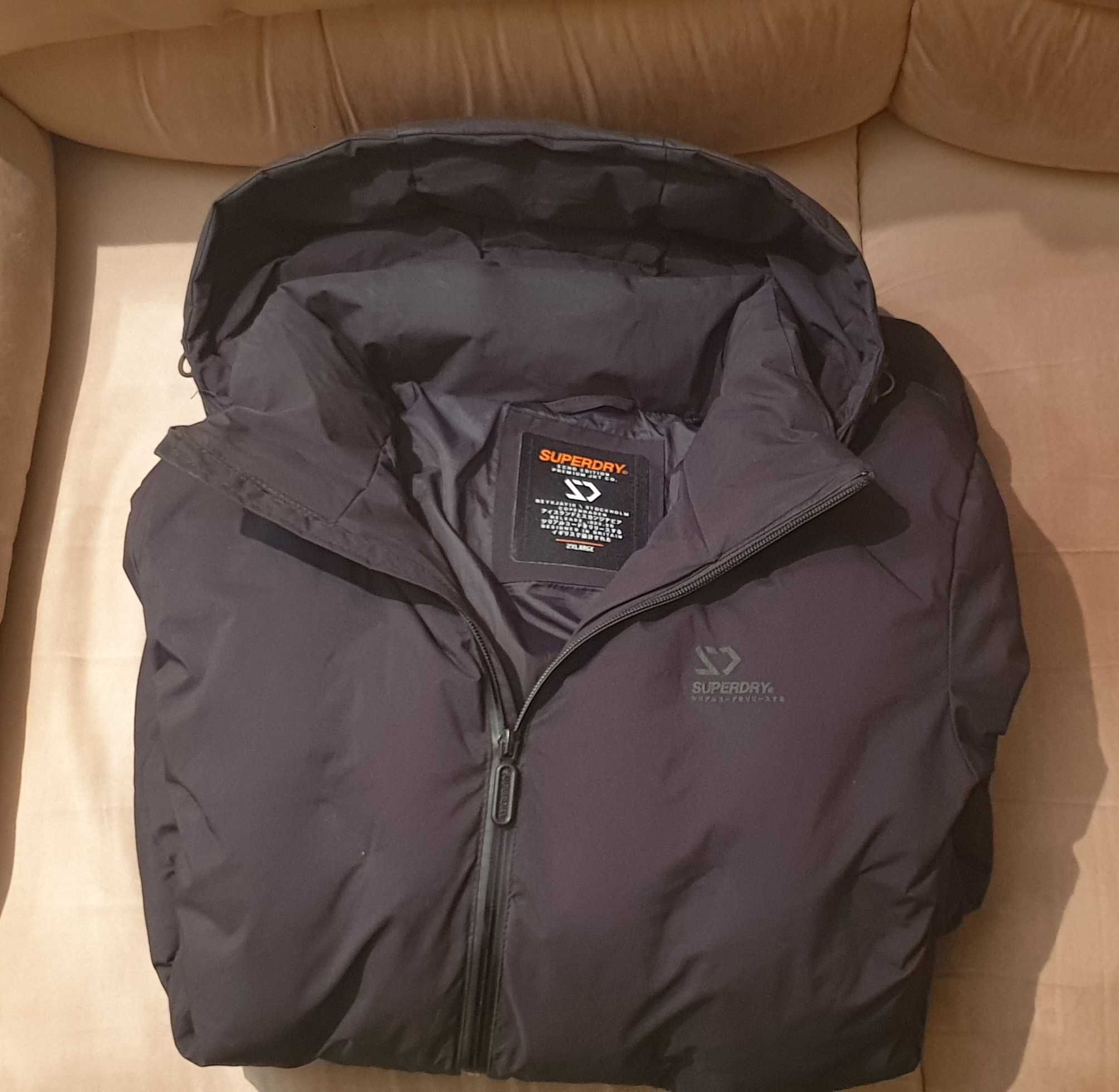 Oryginalna męska kurtka zimowa SuperDry  Echo Quilt Puffer r.XL