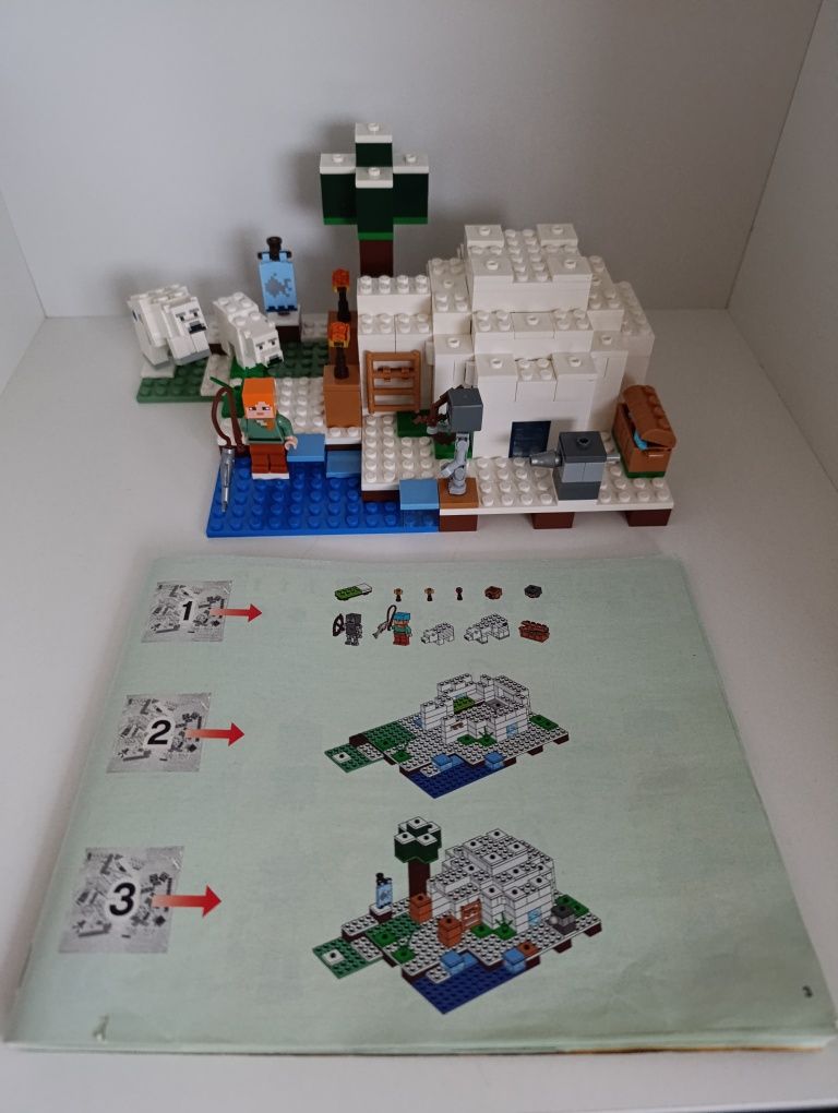 Лего Майнкрафт "Іглу", lego minecraft 21142 The Polar Igloo