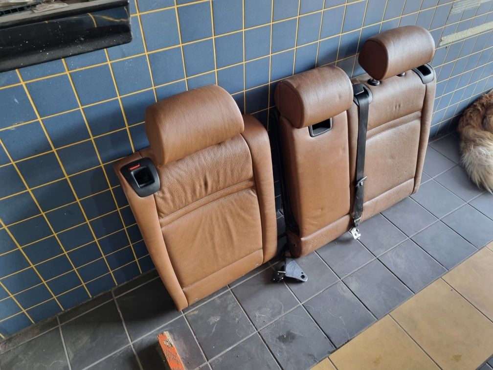 Bmw X5 E70 tylna kanapa fotele wnetrze skora sattel Braun
