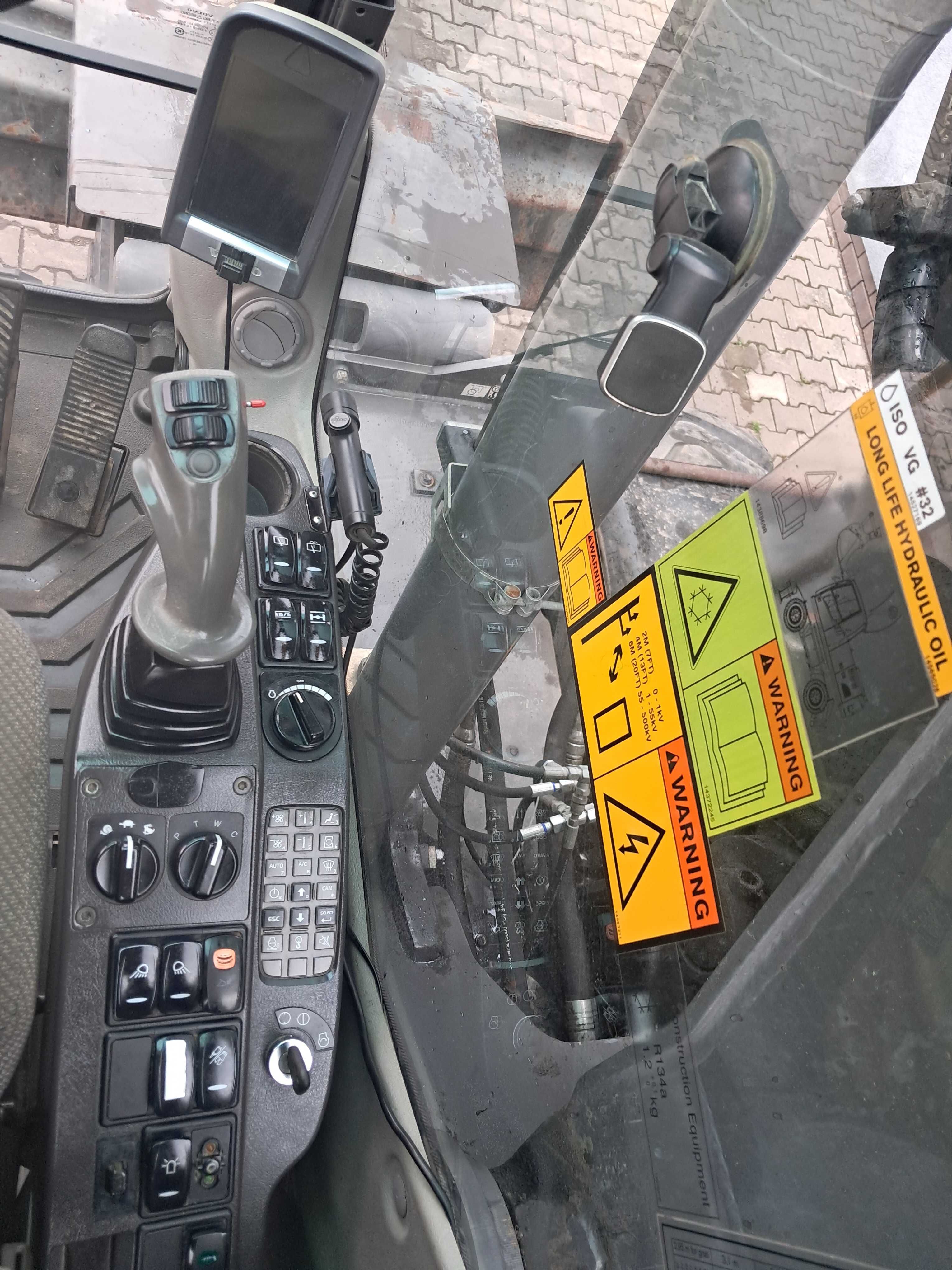 VOLVO EW 160C ROTOTILT Szczypce Indexator Podpory + Pług GPS 3D