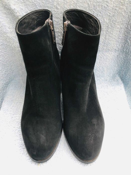 Замшеві жіночі черевики 37р.