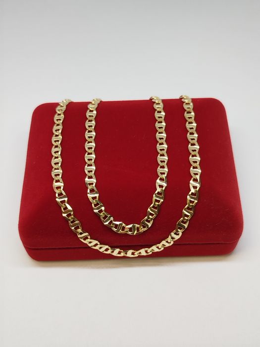 Złoty łańcuszek splot Gucci dł.60cm, złoto próby 585