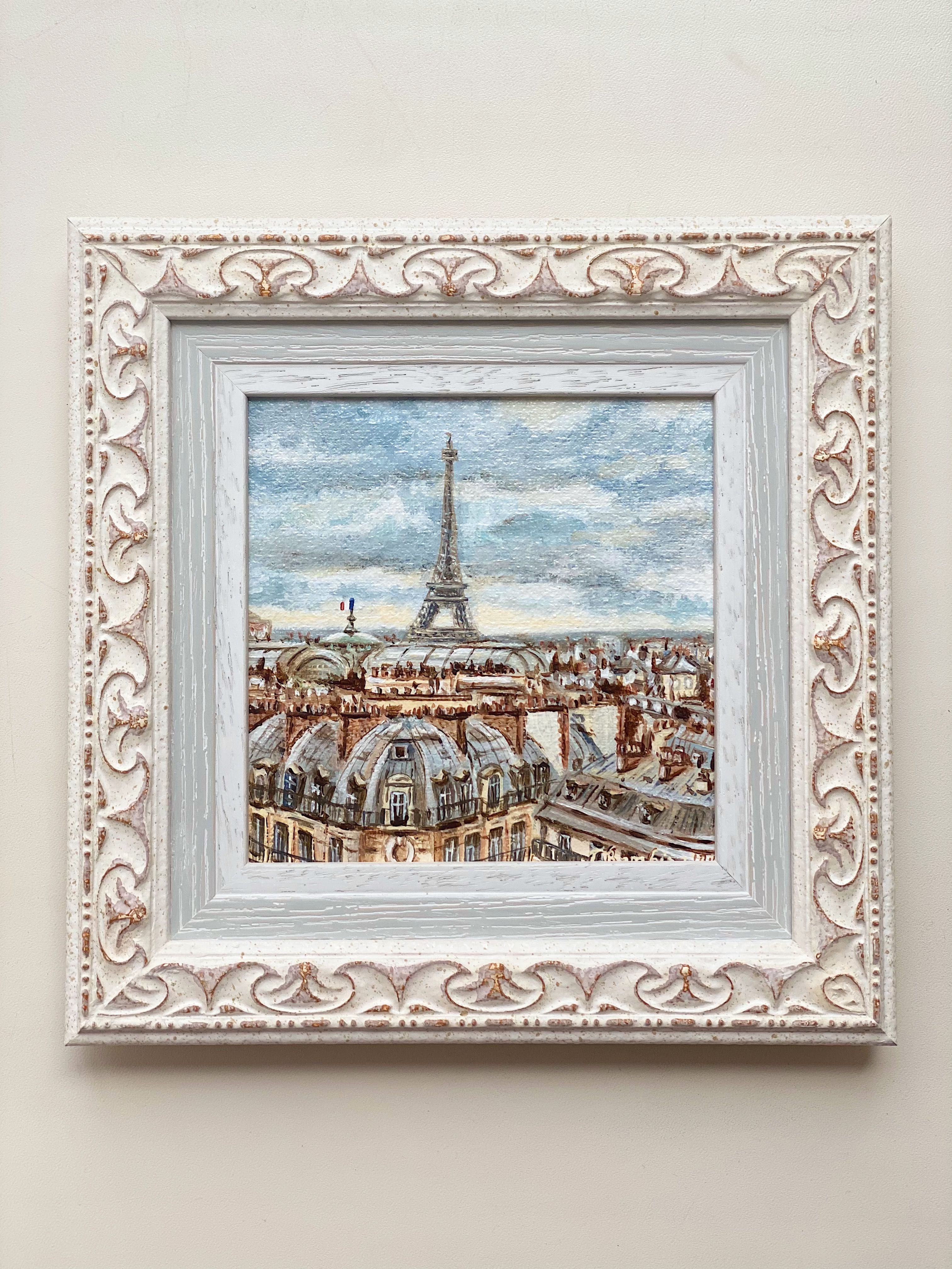 Картина «Париж в облаках»