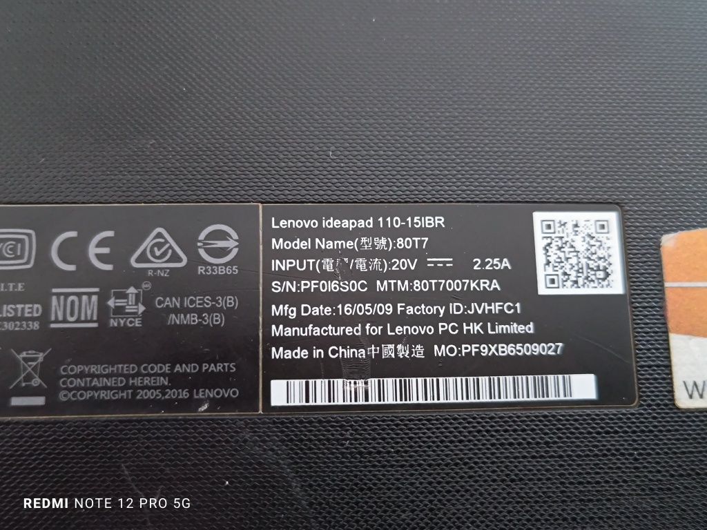 Ноутбук Lenovo IdeaPad 110-15IBR