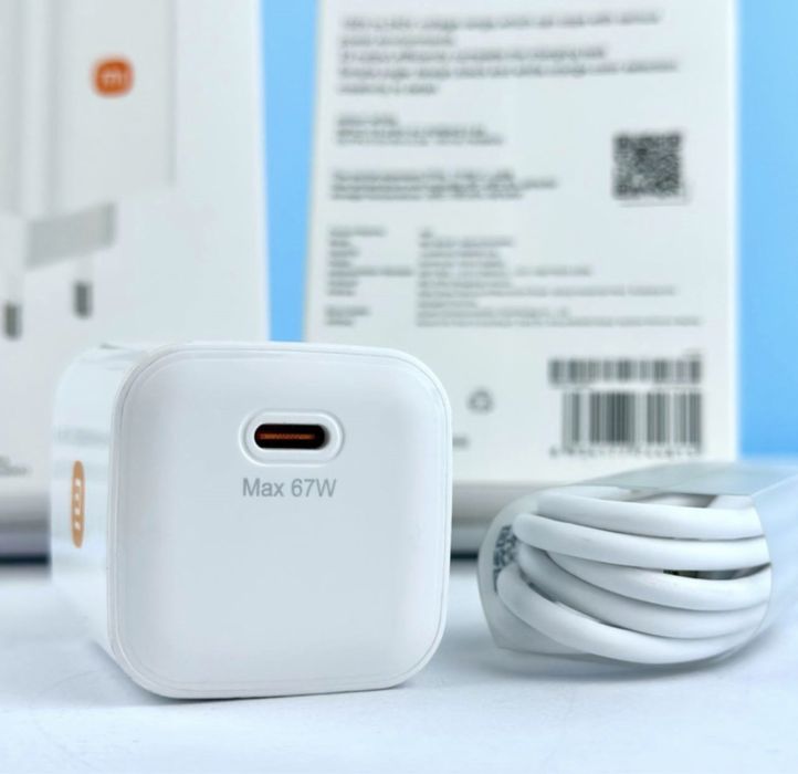 Зарядний блок+ кабель 67w зарядний пристрій Xiaomi GaN PD67W Type-C