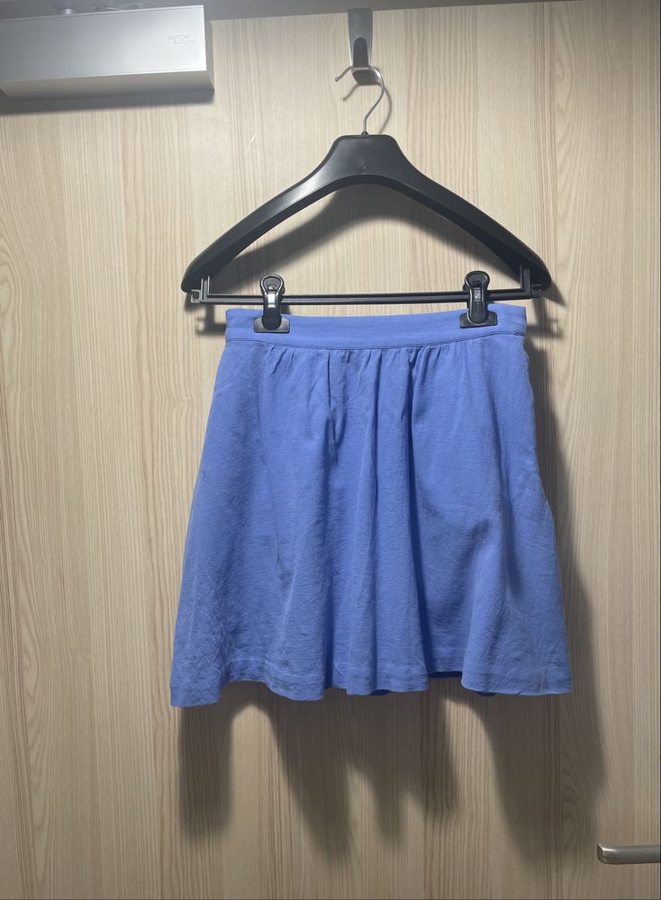 Other stories niebieska spódnica mini rozkloszowana