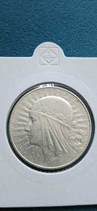 Moneta, głową kobiety 5 zł, srebro