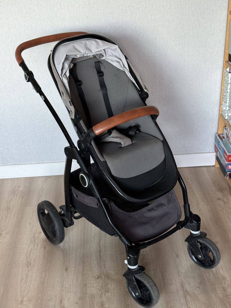 Wózek 3w1 - Cybex Leotie Lux, Fotelik Aton 5 z bazą IsoFix do auta