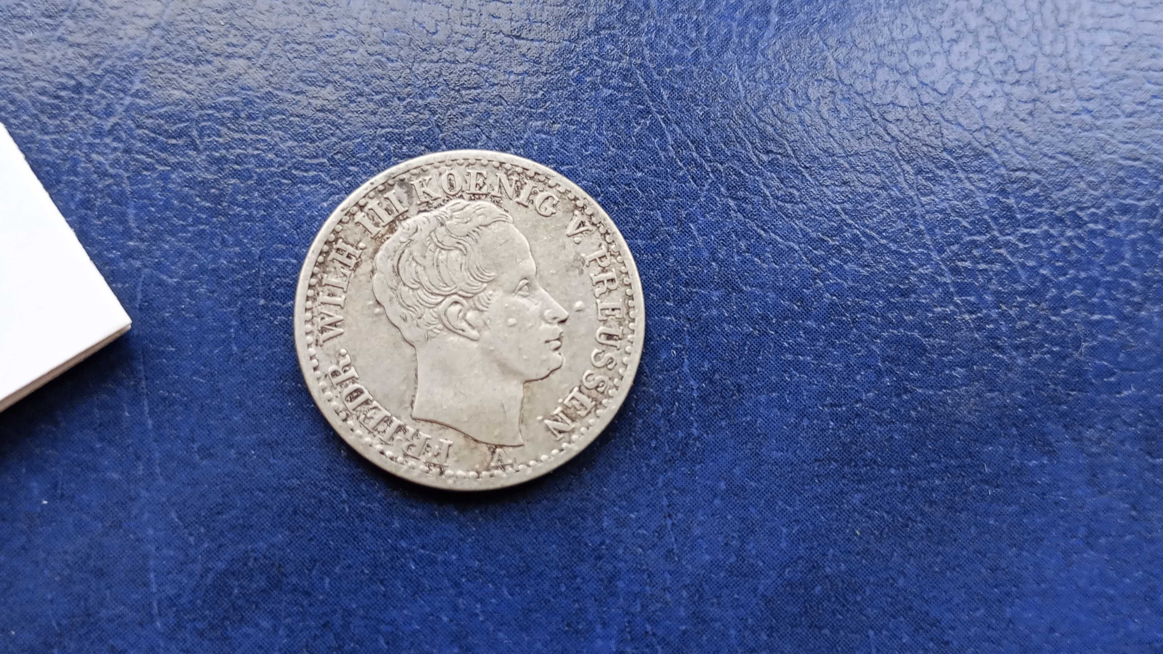 Stare monety 1/6 talara 1840 Niemcy srebro