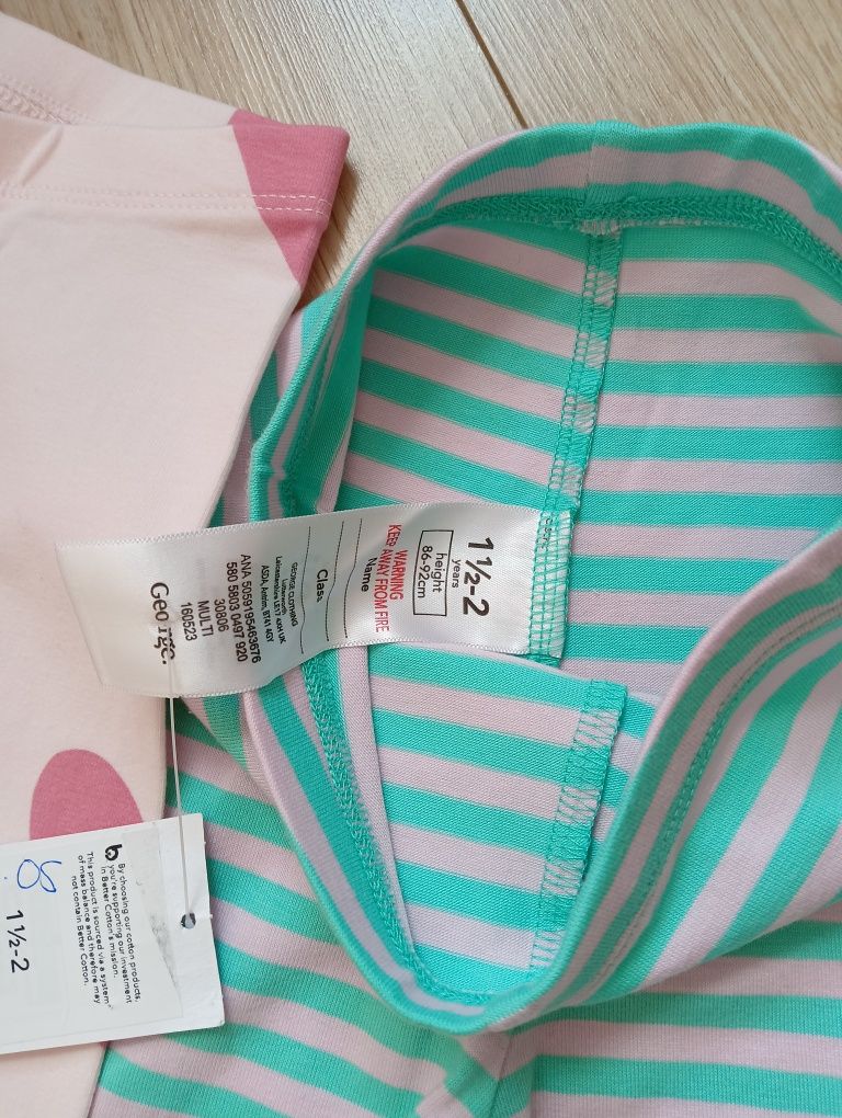 3 pary legginsów, legginsy dla dziewczynki, legginsy dziewczęce, 18-24