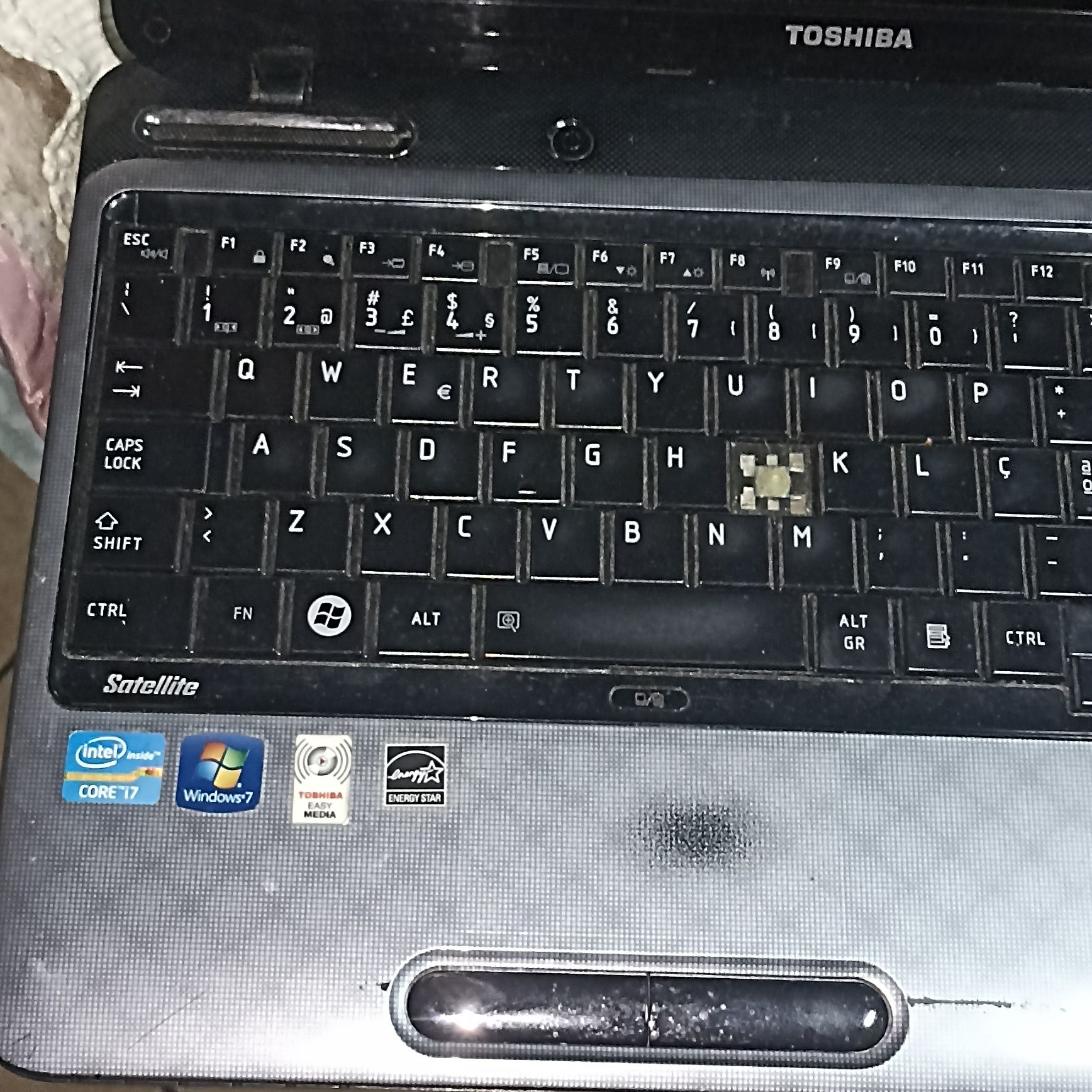 Portátil Toshiba Satélite i7 para pecas