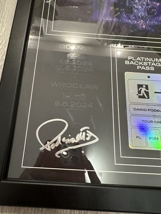 Podsiadło podpis orginalny plakat stadium tour 2024