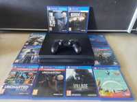 PS4 PlayStation 4 Pro 1TB CUH-7016B + 10 gier