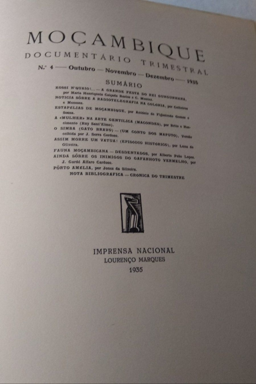 Documentário Trimestral Moçambique