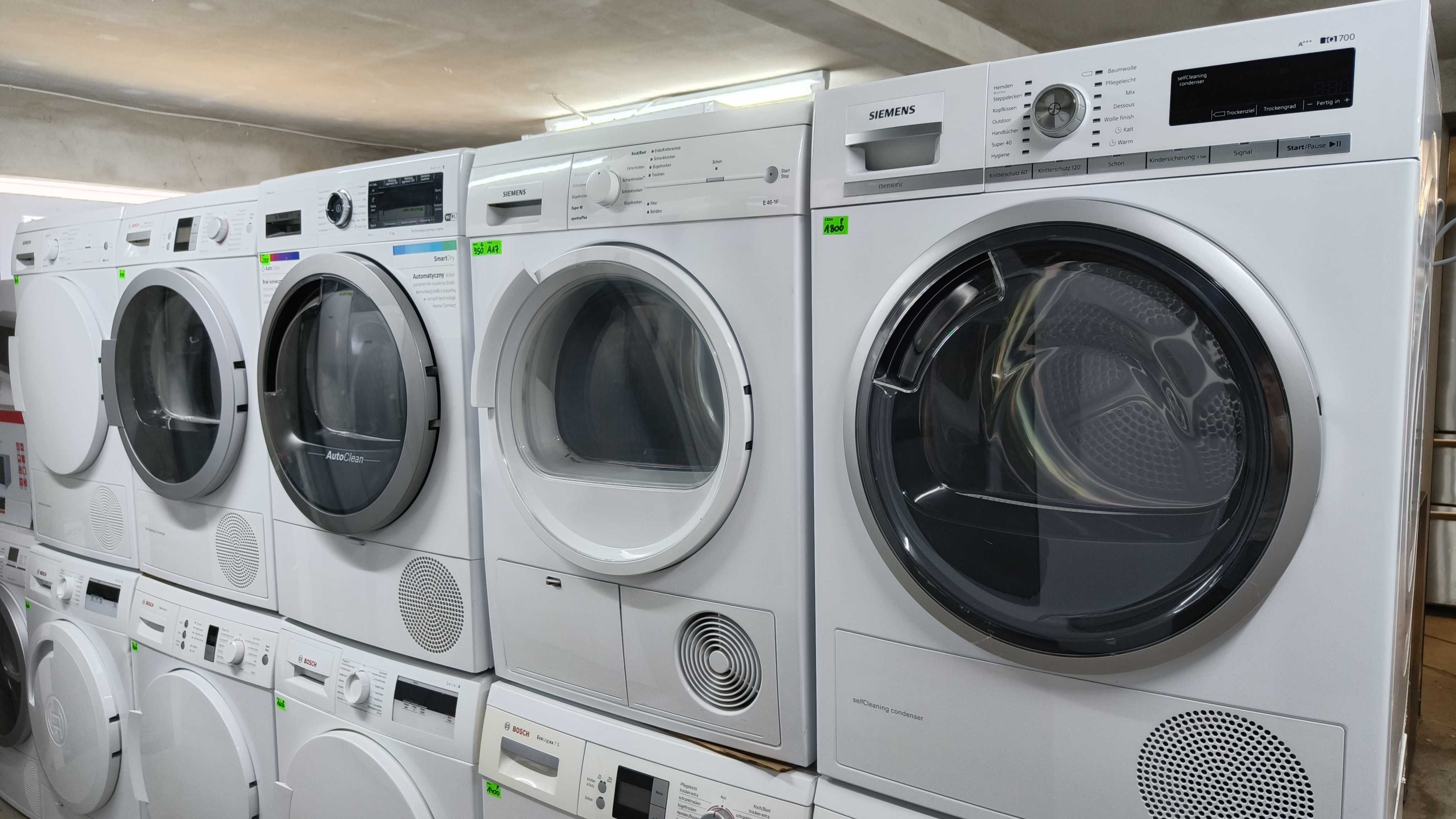 Suszarka Miele, Bosch, Siemens pompy ciepła różne rodzaje Gwarancja