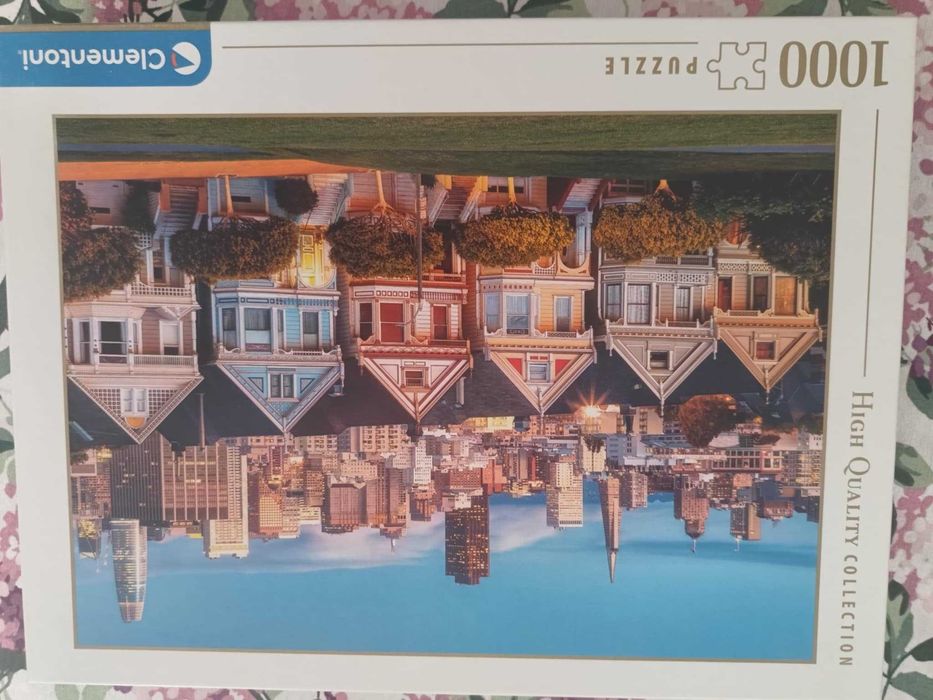 PUZZLE 1000 domki kolorowe