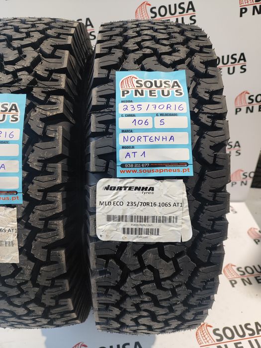 2 pneus Nortenha 235-70R16 106 S - Oferta da Entrega