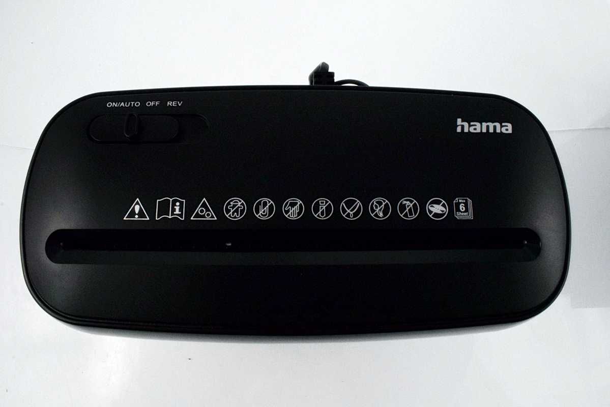 Niszczarka do papieru Hama Basic S6 / 8l / Eko Komis
