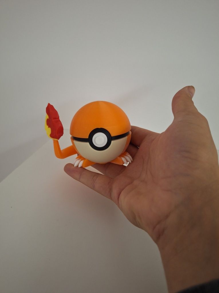 Charmander pokeball pokemon 3d