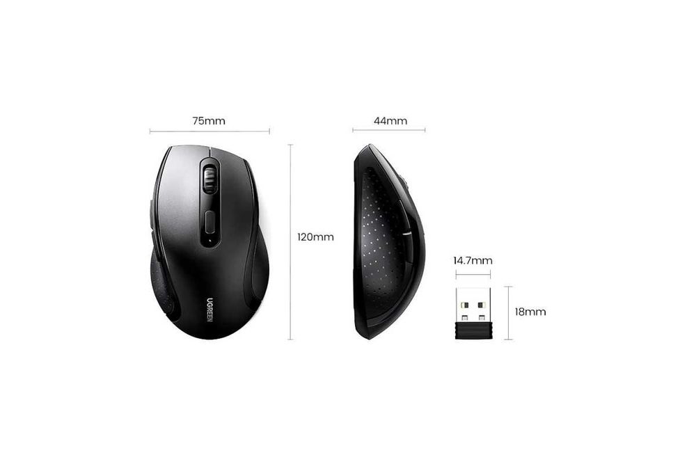Бездротова миша UGREEN M511 Portable Wireless Black (45012)