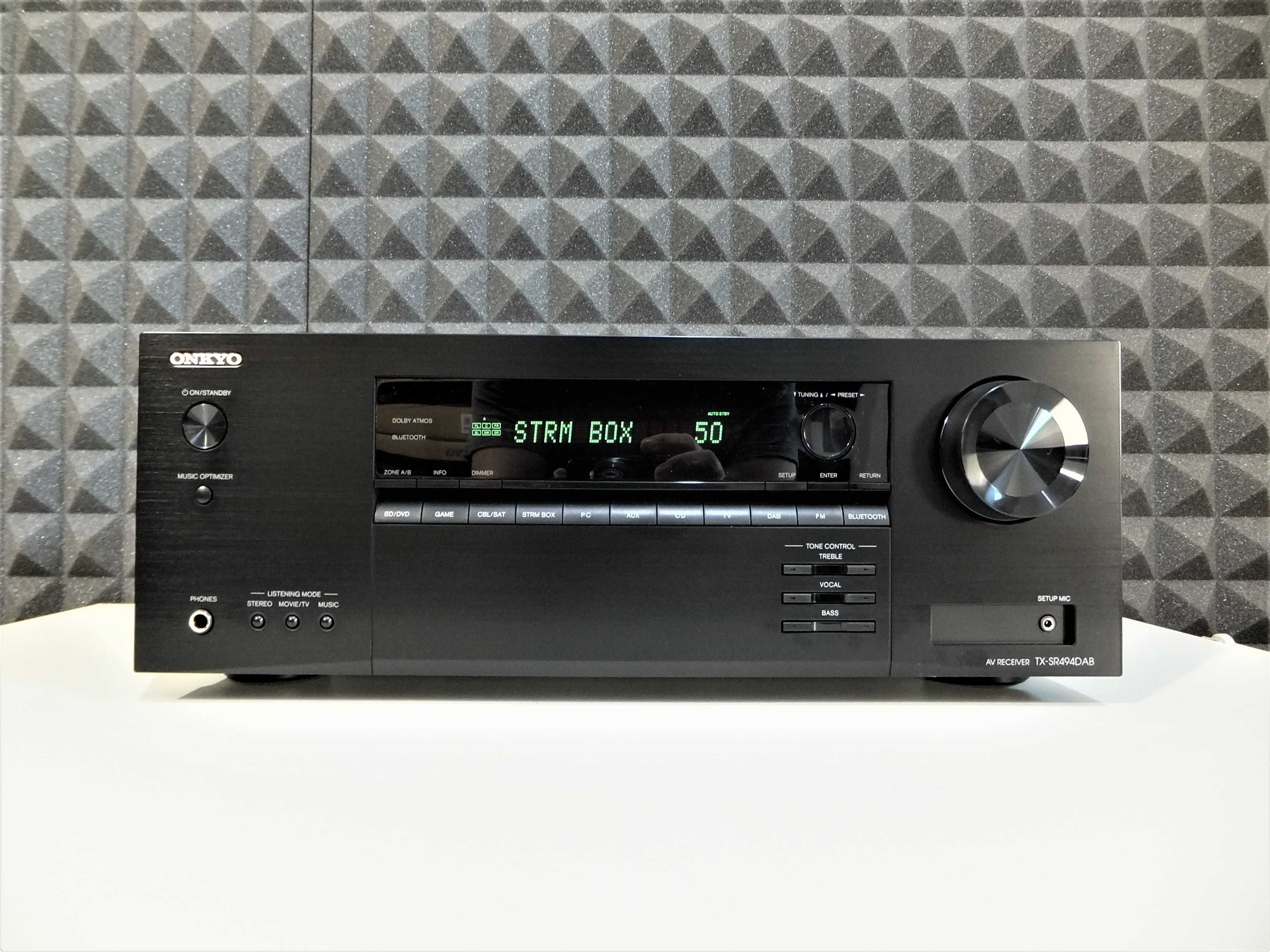 Nowy amplituner 7.2 ONKYO TX-SR494DAB / Bluetooth, DAB+/ OKAZJA!