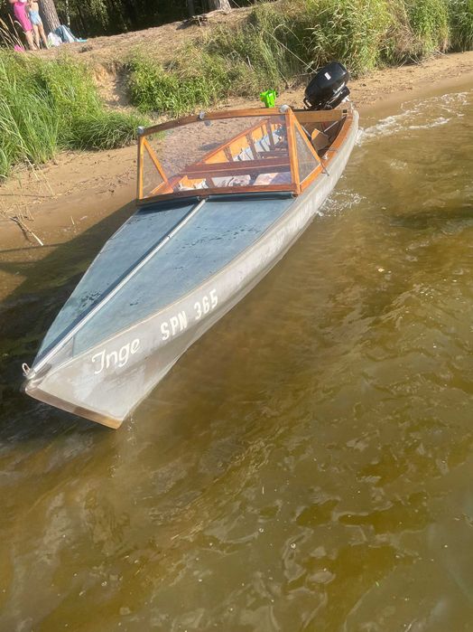 Zabytkowa łódka składana MTW Delphin 110 typ 2 + akcesoria