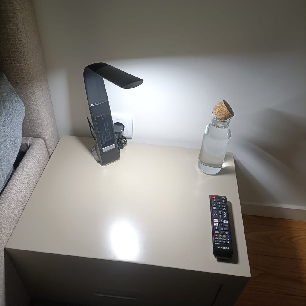 Candeeiros Pretos Digitais Led Táctil