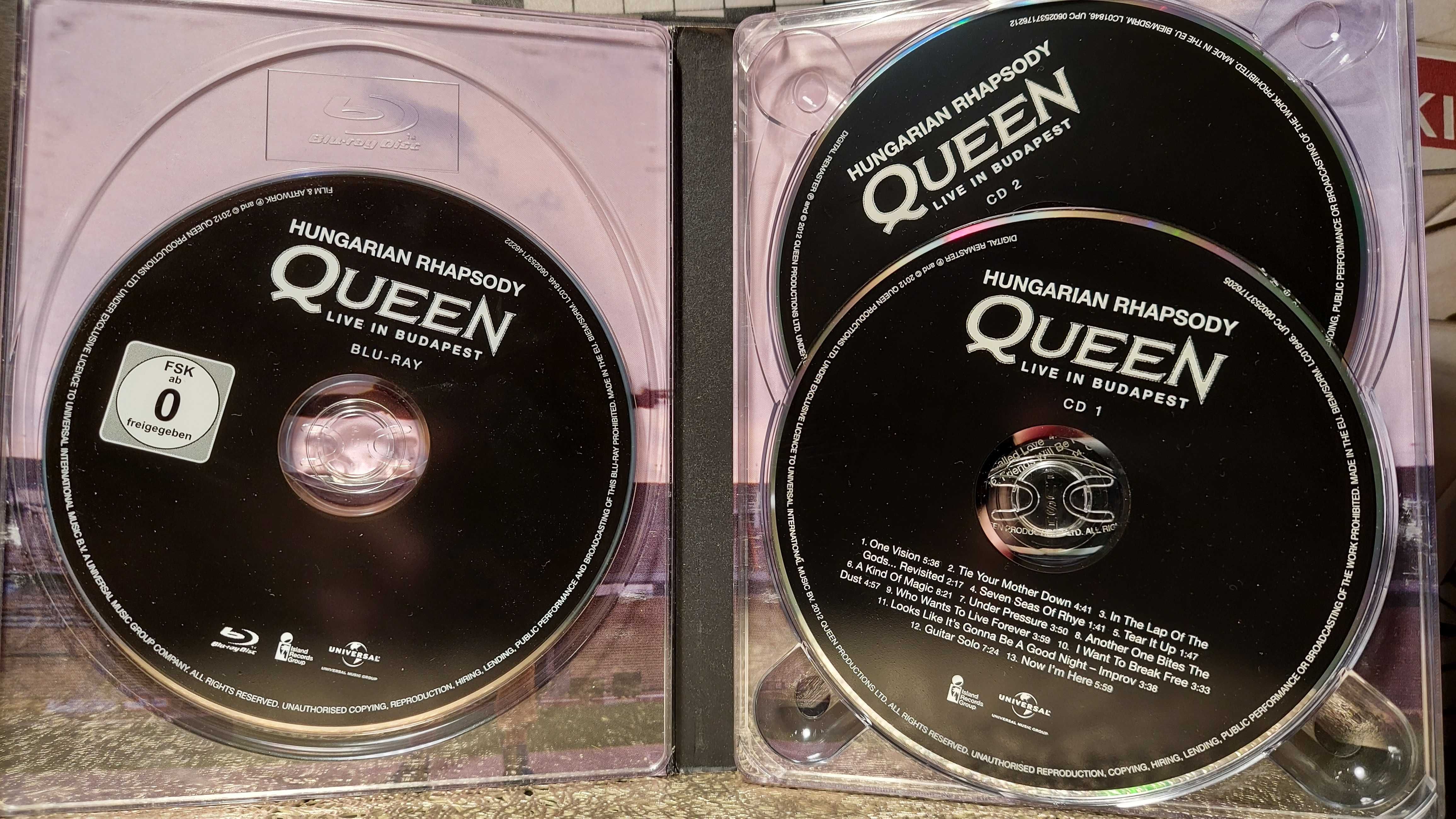Queen - Hungarian Rhapsody Live In Budapest Koncert Blu-ray + 2 x CD