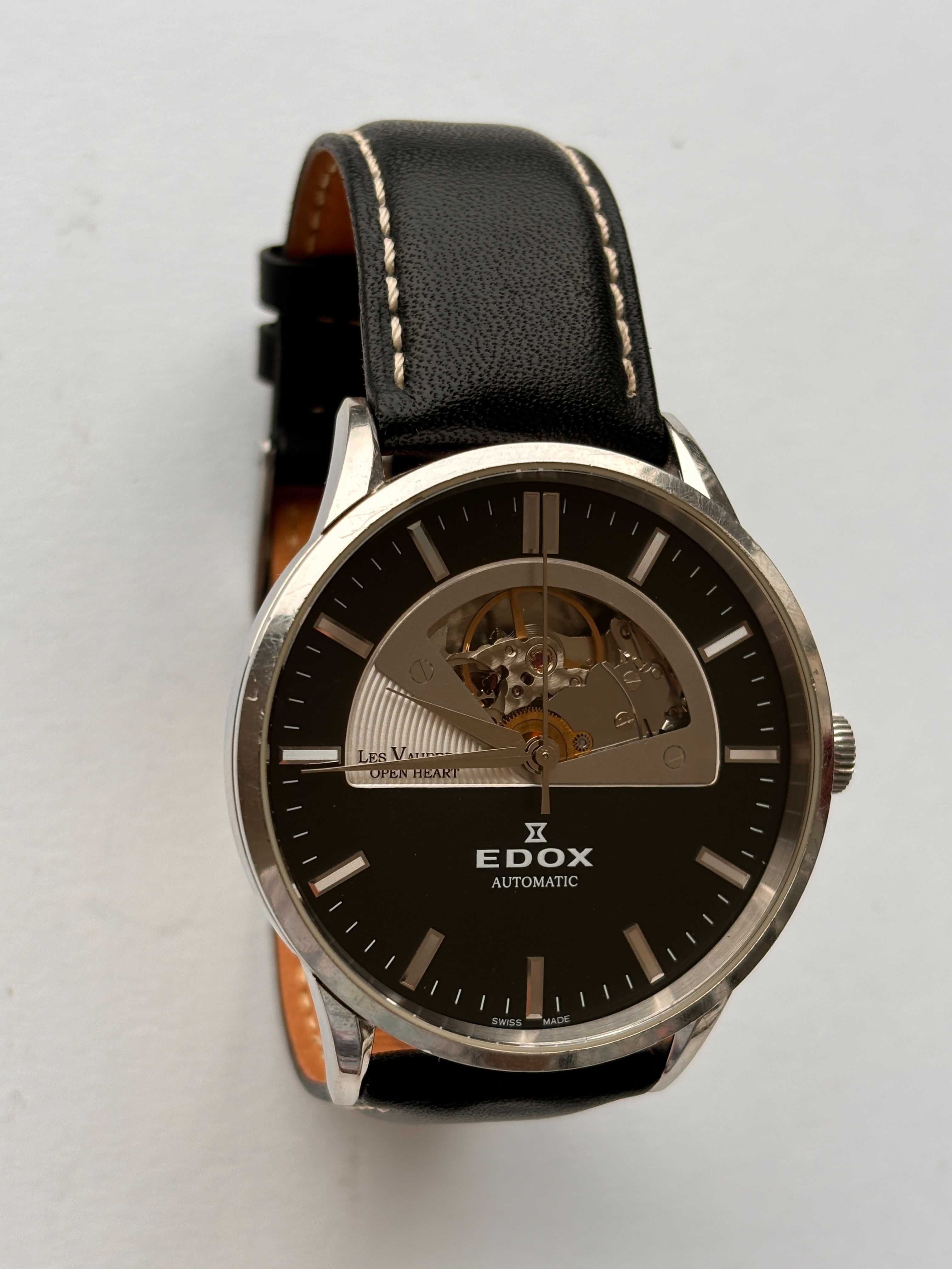 Часы Edox Les Vauberts 1685 open heart Биение Сердца
