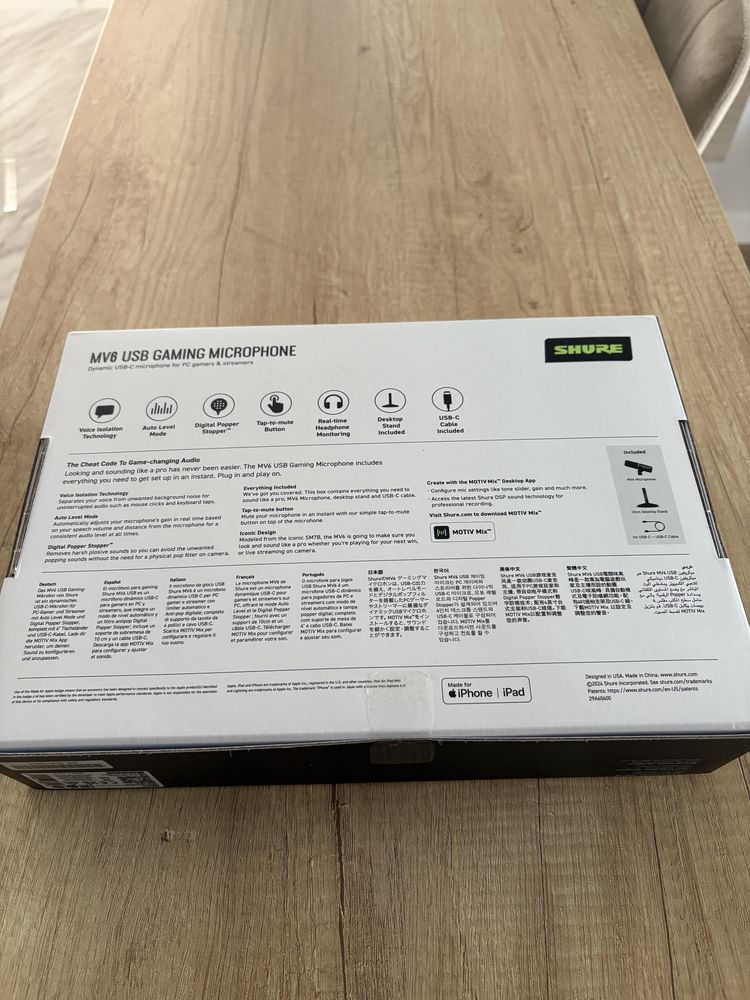 Mikrofon SHURE MV6 *NOWY*