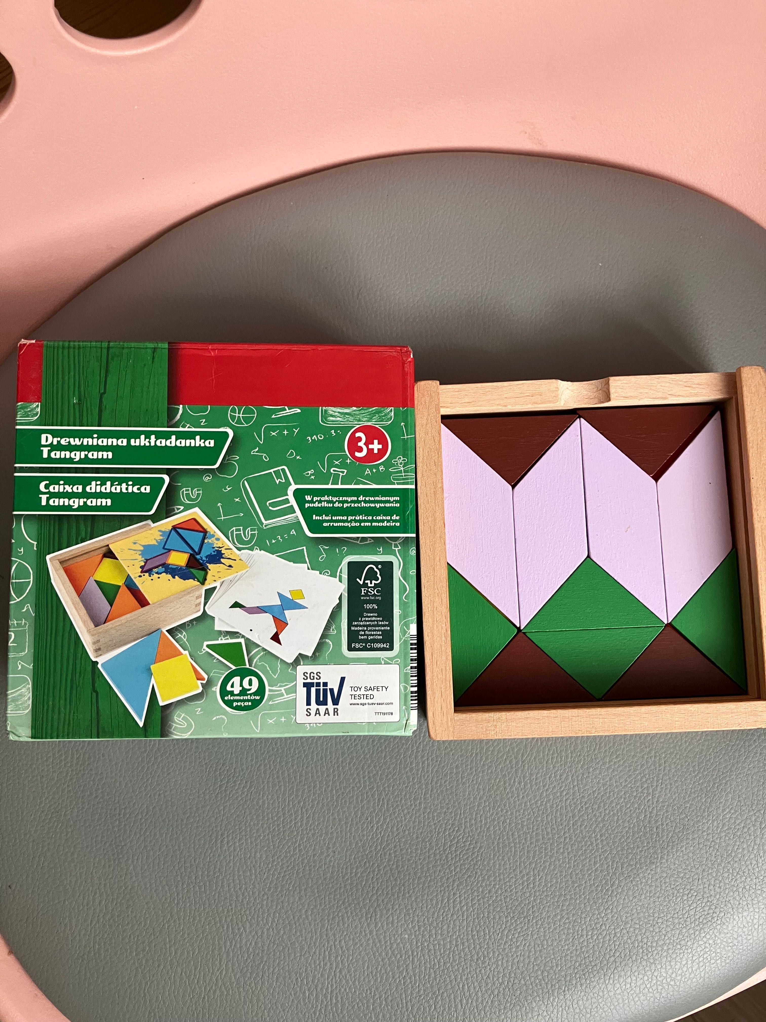Tangram układanka drewniana Montessori
