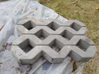 Płyta kostka ażurowa szara 40x60x8 cm Baumabrick 50szt