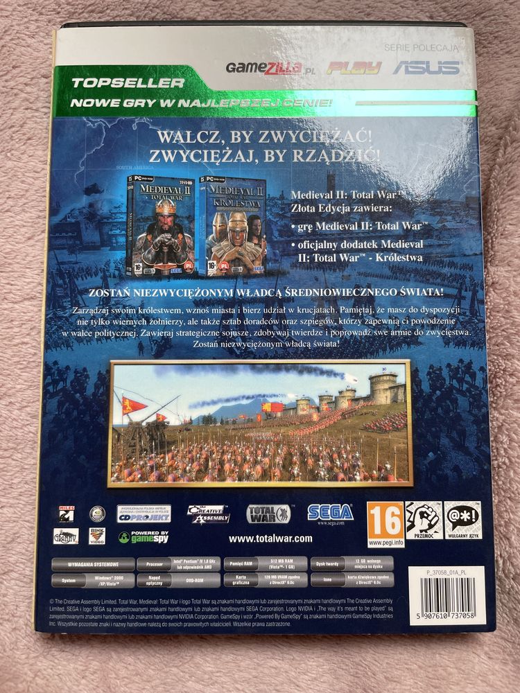 Medieval II Total War Złota Edycja+ dodatek Królestwa